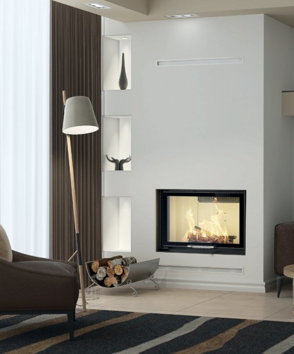 Wkład kominkowy z płaszczem wodnym ALBERO AQUASYSTEM 90x41.G-D