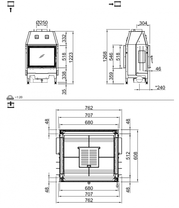 Wkład kominkowy SPARTHERM Varia FD RLU