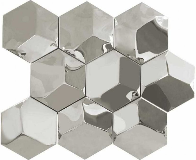 CERAMIKA BIANCA 3d inox mosaic 250x310 mm Opak. 10 g1 szt
