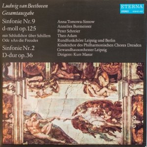 Ludwig van Beethoven - Anna Tomowa-Sintow, Annelies Burmeister, Theo Adam, Rundfunkchor Leipzig, Rundfunkchor Berlin, Kinderchor Des Philharmonischen Chores Dresden, Gewandhausorchester Leipzig, Kurt Masur - Sinfonie Nr. 9 D-moll Op. 125 (Mit Schlußchor Ü