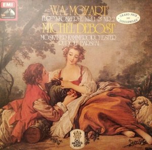 W. A. Mozart, Michel Debost, Moskauer Kammerorchester, Rudolf Barshai - Flötenkonzerte Nr.1 & Nr.2 (LP)