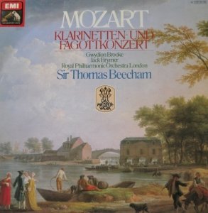 Mozart - Gwydion Brooke, Jack Brymer, Royal Philharmonic Orchestra, Sir Thomas Beecham - Concertos In B Flat Major, K.191 For Bassoon And Orchestra; In A Major, K.622 For Clarinet And Orchestra (LP)
