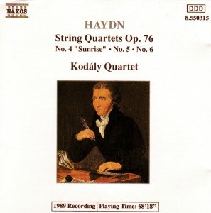 Haydn, Kodály Quartet - String Quartets Op. 76, No. 4 Sunrise - No. 5 - No. 6 (CD)