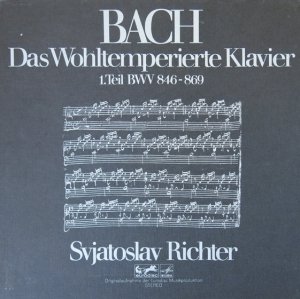 Bach, Svjatoslav Richter - Das Wohltemperierte Klavier 1. Teil BWV 846-869 (3LP)