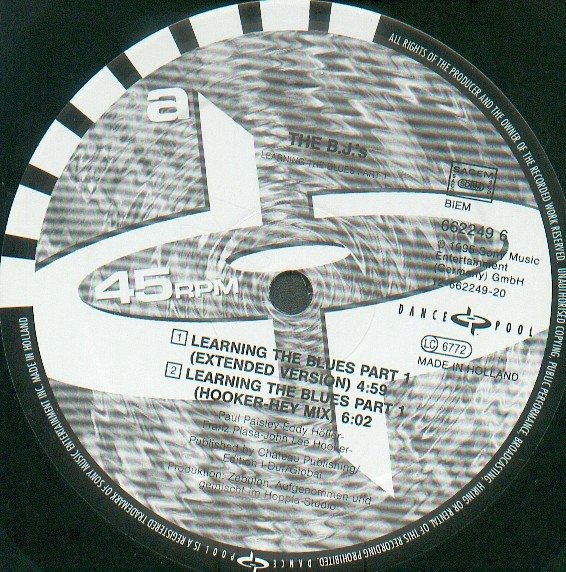 The B.J.'s - Learning The Blues Part 1 (12'')