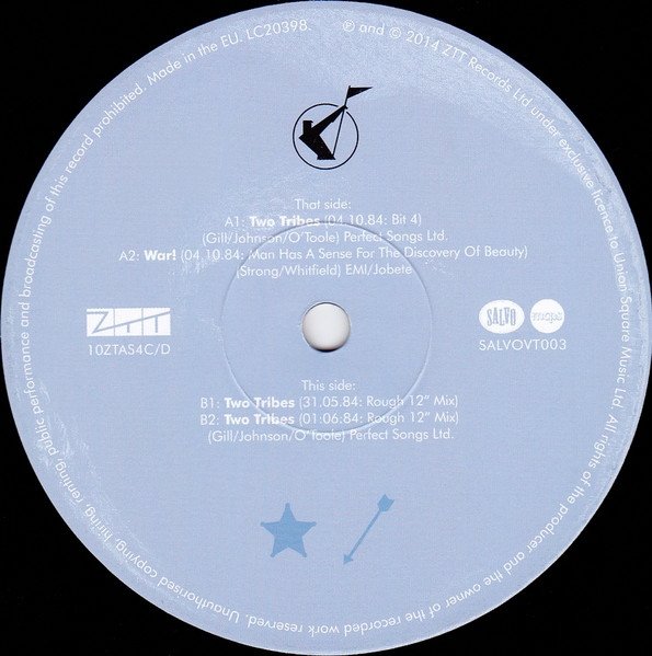 Frankie Goes To Hollywood - Cowboys &amp; Indians (Alternate Takes) (10'')