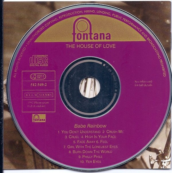 The House Of Love - Babe Rainbow (CD)