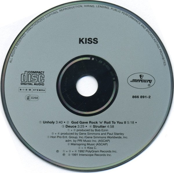 Kiss - Unholy (Maxi-CD)