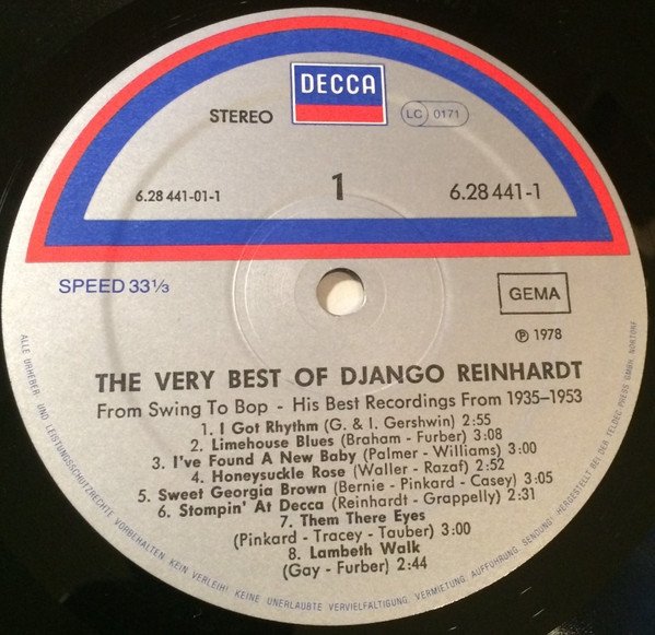 Django Reinhardt - The Very Best Of - From Swing To Bop (His Best Recordings From 1935-1953) (2LP)