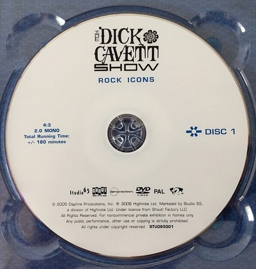 The Dick Cavett Show: Rock Icons (3DVD)