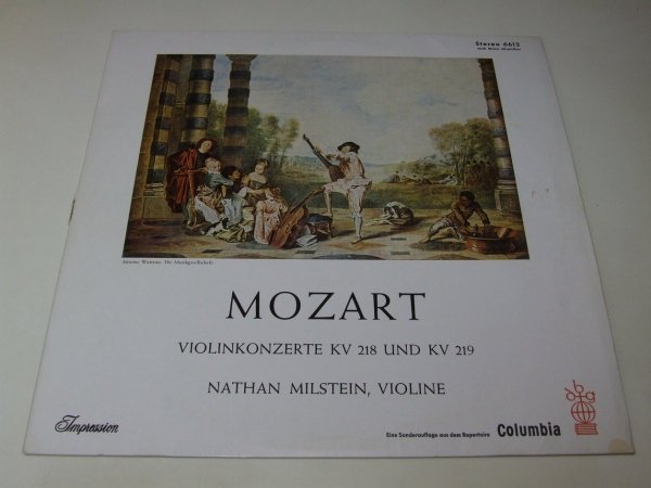 Mozart, Nathan Milstein, Philharmonia Orchestra - Violinkonzerte KV 218 Und KV 219 (LP)