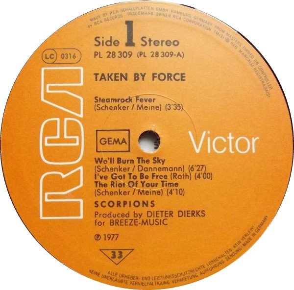 Scorpions - Taken By Force (LP)