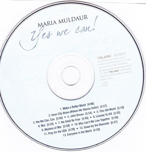 Maria Muldaur, Women's Voices For Peace Choir - Yes We Can! (CD)