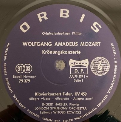 Mozart, Ingrid Haebler, Witold Rowicki - Krönungskonzerte (LP)