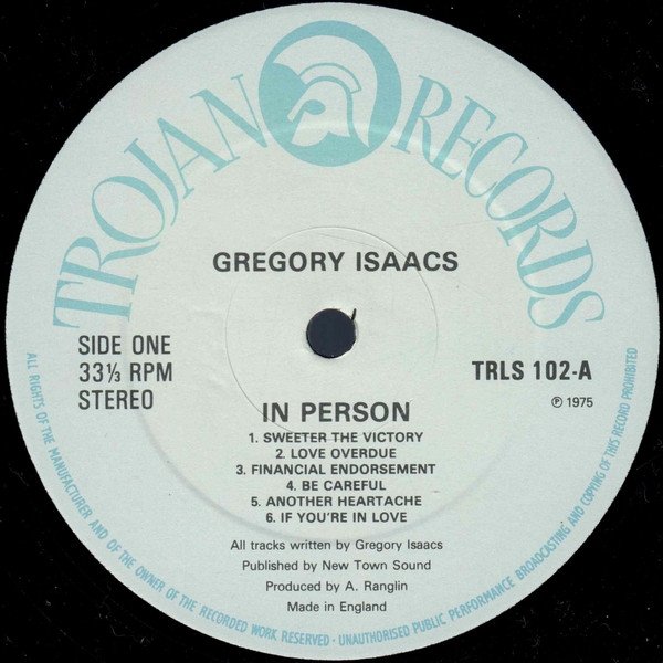 Gregory Isaacs - In Person (LP)
