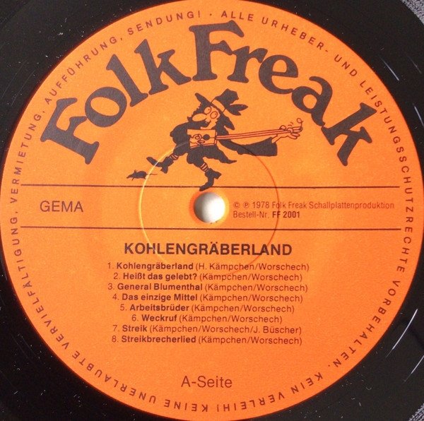 Werner Worschech - Kohlengräberland (LP)