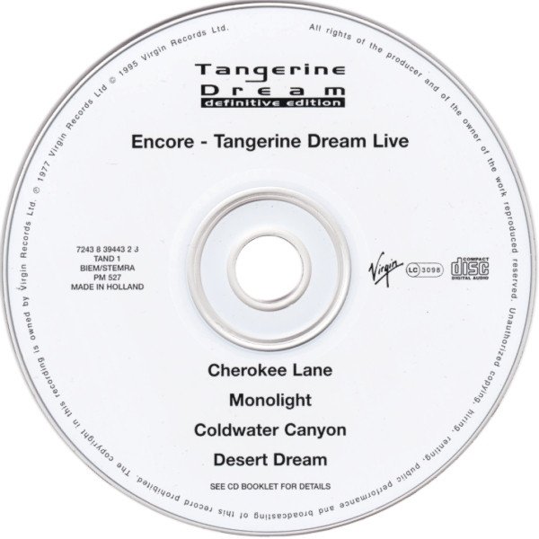 Tangerine Dream - Encore (CD)