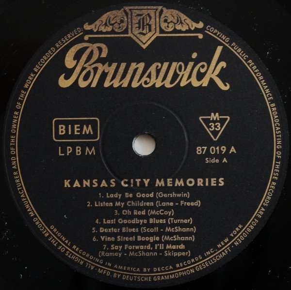 Kansas City Memories (LP)