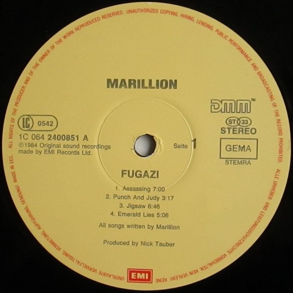 Marillion - Fugazi (LP)