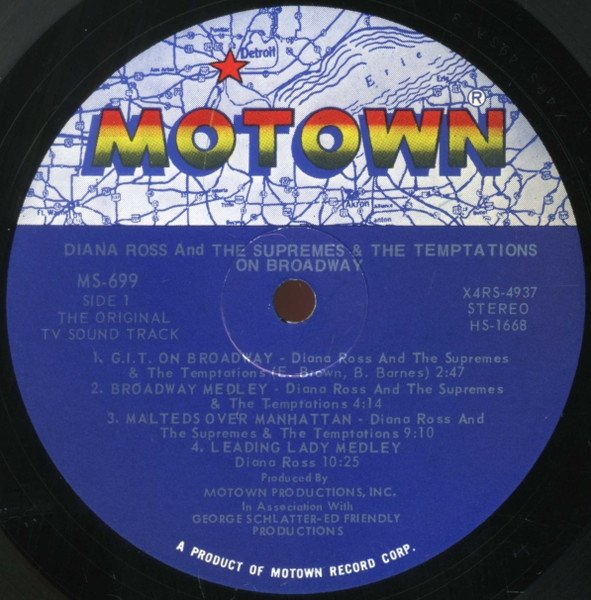 Diana Ross And The Supremes &amp; The Temptations - On Broadway (LP)