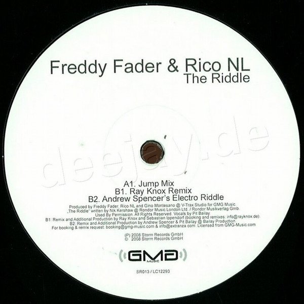 Freddy Fader &amp; Rico NL - The Riddle (12'')