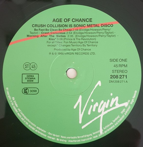 Age Of Chance - Crush Collision (LP)