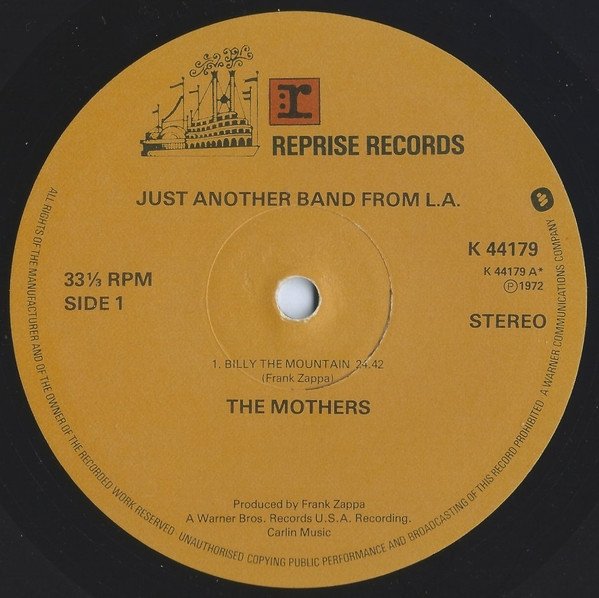 The Mothers - Just Another Band From L.A. (LP)