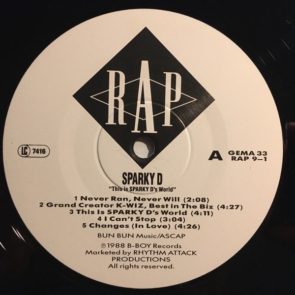 Sparky D - This Is Sparky-D's World (LP)