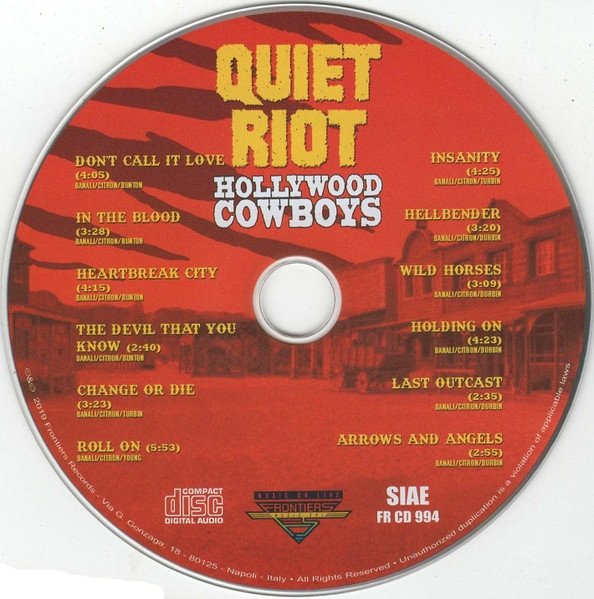 Quiet Riot - Hollywood Cowboys (CD)
