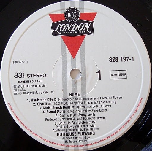 Hothouse Flowers - Home (LP)