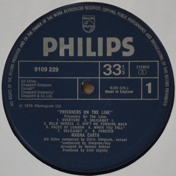 Magna Carta - Prisoners On The Line (LP)