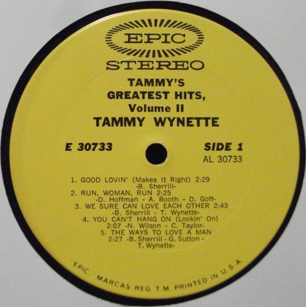 Tammy Wynette - Tammy's Greatest Hits, Volume II (LP)