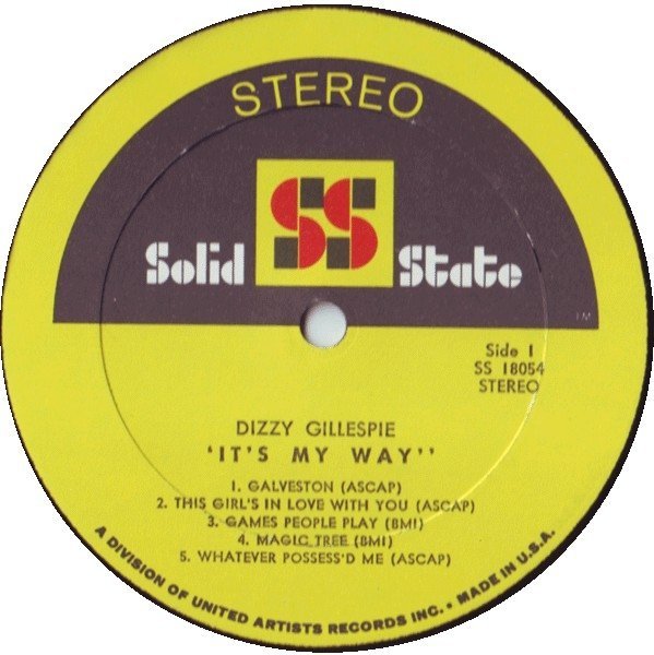 Dizzy Gillespie - It's My Way (LP)
