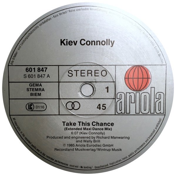 Kiev Connolly - Take This Chance (12'')