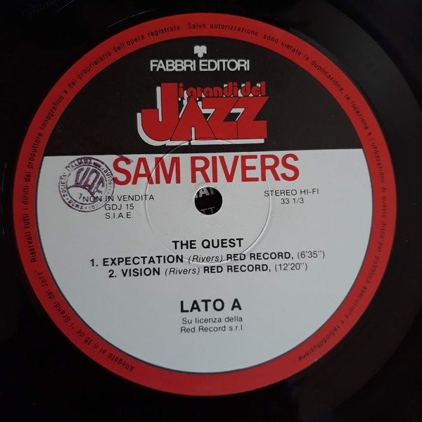 Sam Rivers - Sam Rivers (The Quest) (LP)