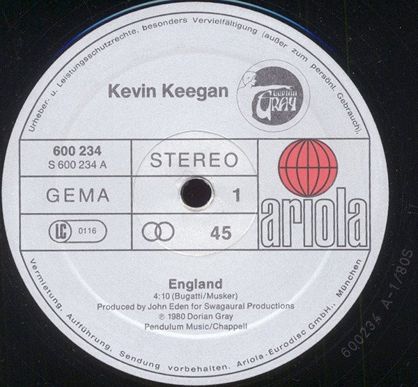 Kevin Keegan - England (12'')
