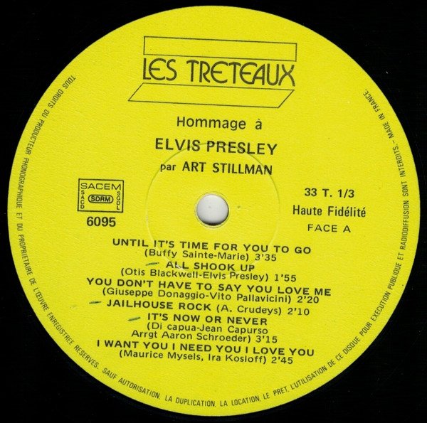 Art Stillman - Elvis Presley By Art Stillman (LP)