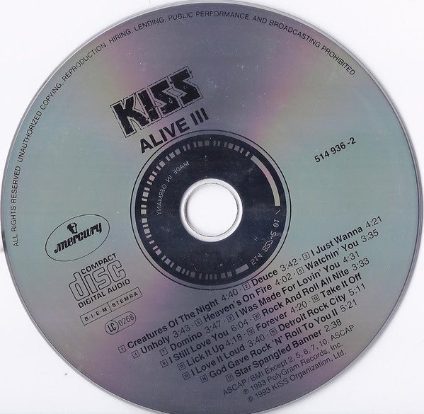 Kiss - Alive III (CD)