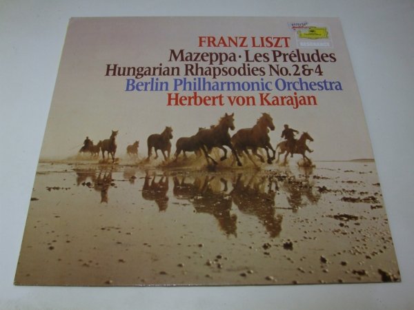 Franz Liszt, Berliner Philharmoniker, Herbert von Karajan - Mazeppa • Les Préludes / Ungarische Rhapsodien Nr. 2 &amp; 4 (LP)