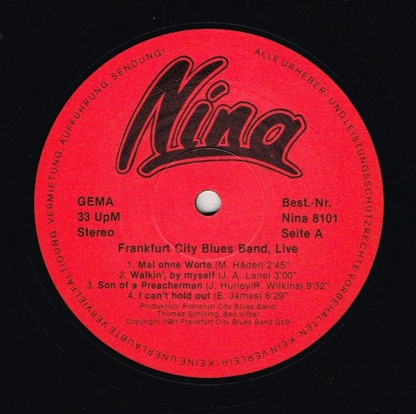 Frankfurt City Blues Band - Live (LP)