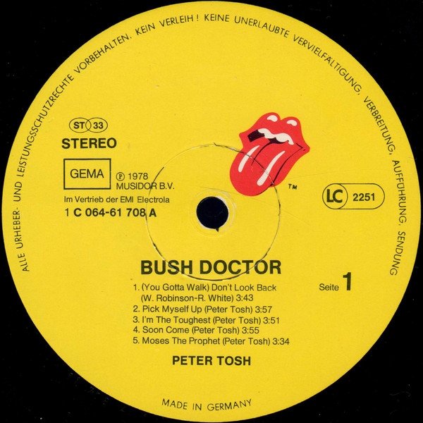 Peter Tosh - Bush Doctor (LP)