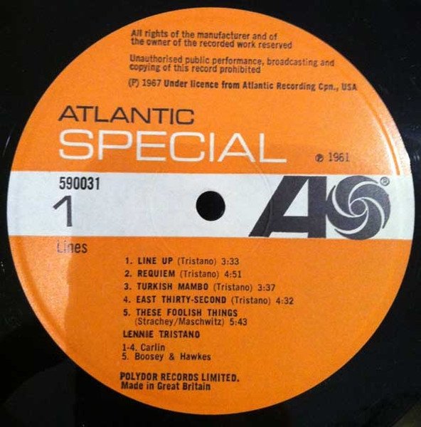 Lennie Tristano - Lines (LP)