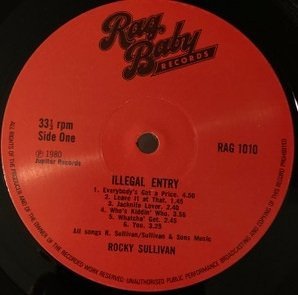 Rocky Sullivan - Illegal Entry (LP)