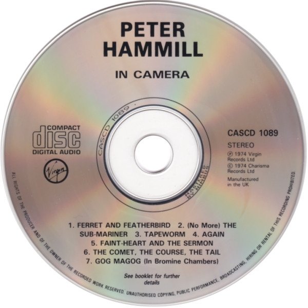 Peter Hammill - In Camera (CD)