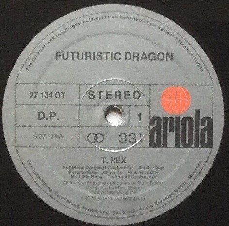 T. Rex - Futuristic Dragon (LP)