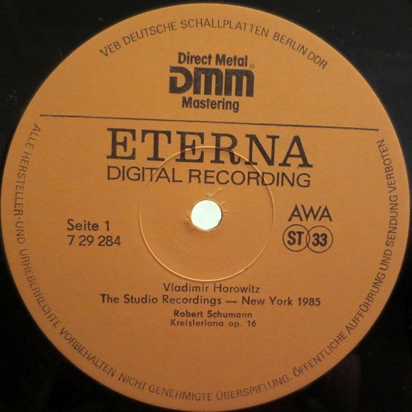 Vladimir Horowitz - The Studio Recordings - New York 1985: Liszt · Scarlatti · Schubert · Schumann · Scriabin (LP)