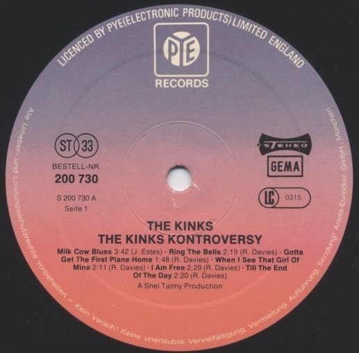 The Kinks - The Kink Kontroversy (LP)