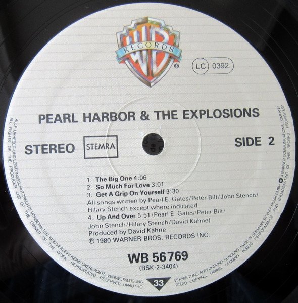 Pearl Harbor And The Explosions - Pearl Harbor And The Explosions (LP)