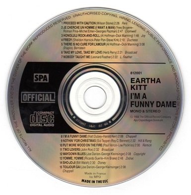 Eartha Kitt - I'm A Funny Dame (CD)