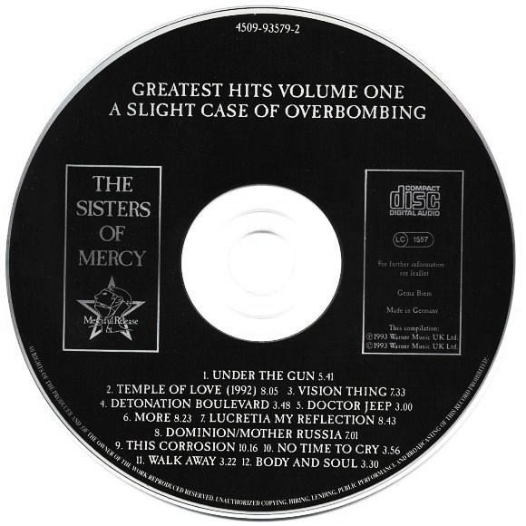 The Sisters Of Mercy - Greatest Hits Volume One (A Slight Case Of Overbombing) (CD)
